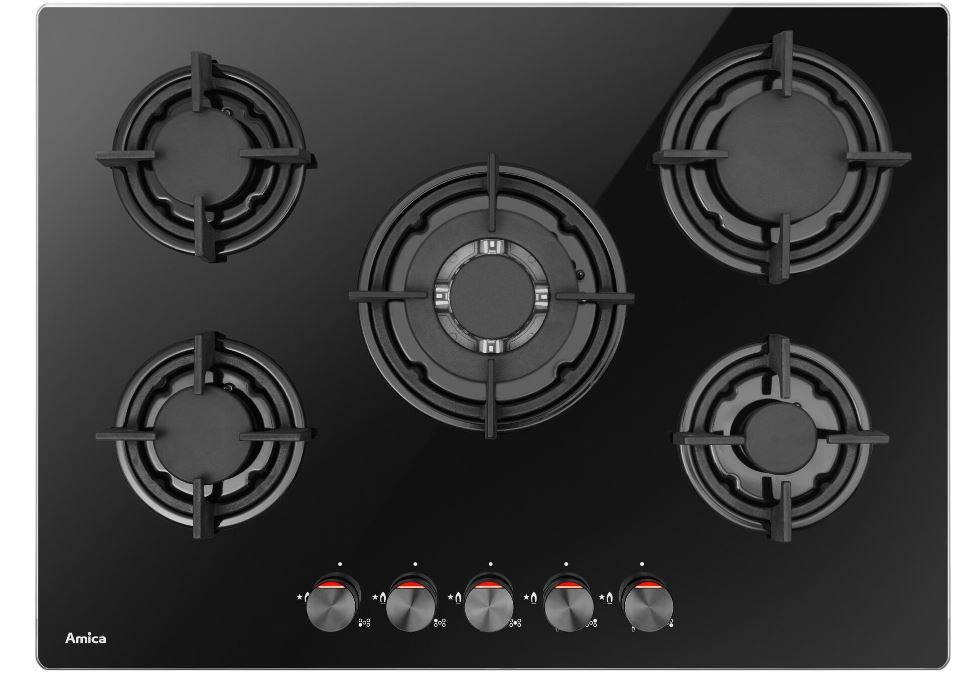 PGCA7101AoB gas on glass hob plīts virsma