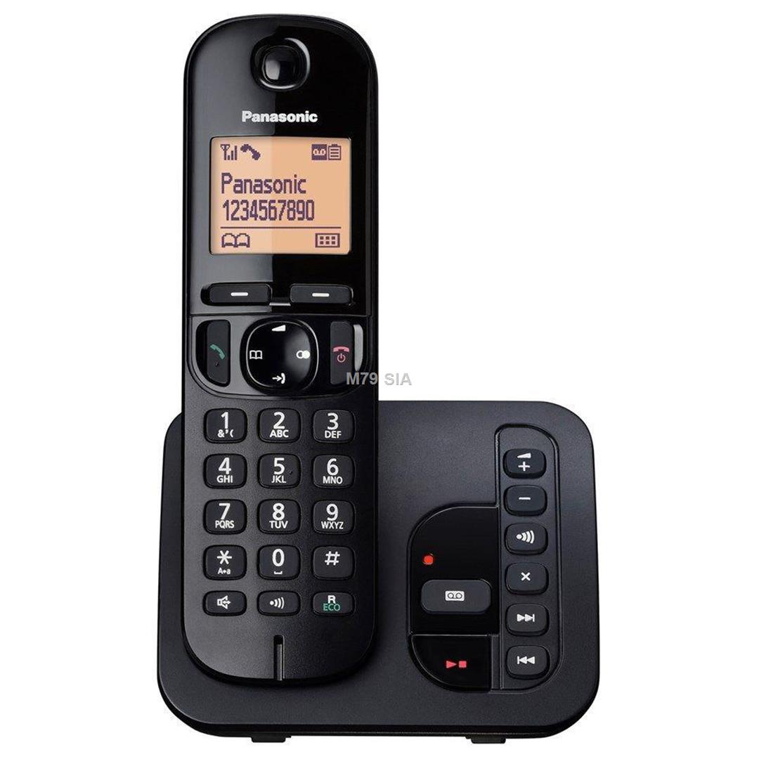 Panasonic Cordless KX-TGC220FXB Black, Built-in display, Speakerphone, Caller ID, Phonebook capacity 50 entries telefons