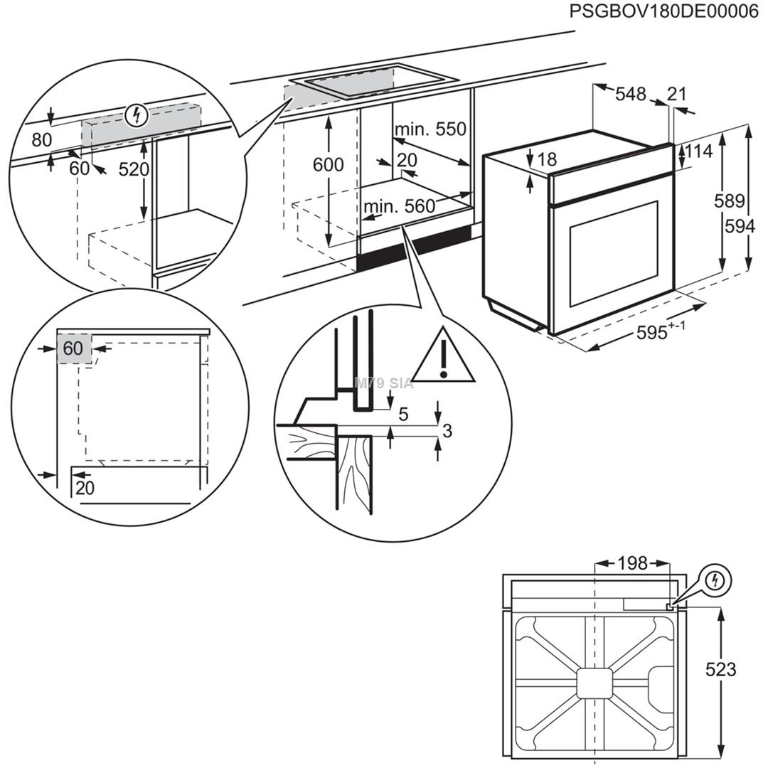 Electrolux EOF 3H50X oven Cepeškrāsns