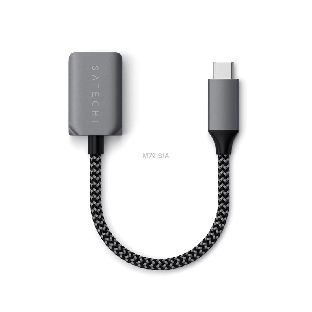 Satechi USB-C to USB-A Adapter Space  Grey ST-UCATCM, USB C, USB A,  879961008857