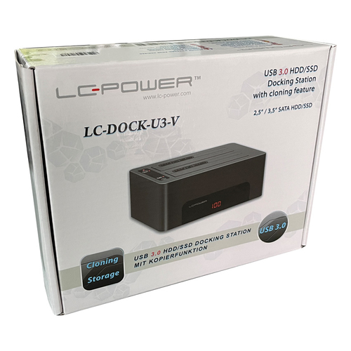 LC Power LC-DOCK-U3-V HDD Docking with copy funtion cietā diska korpuss