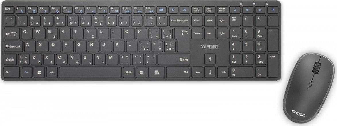 YKM 2008CS Tibe wireless keyboard + mouse set klaviatūra