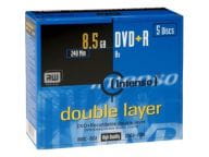 DVD+R Intenso 8,5GB  5pcs JewelCase DOUBLE LAYER matricas