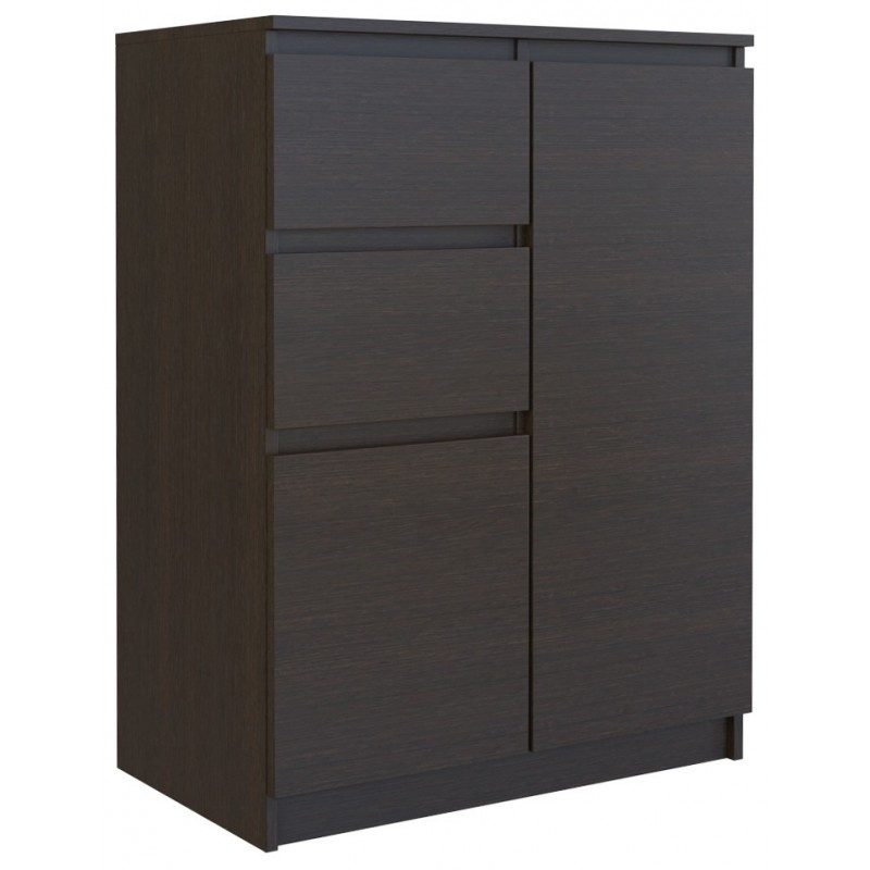 CHEST OF DRAWERS 2 DOORS 2 DRAWERS WENGE