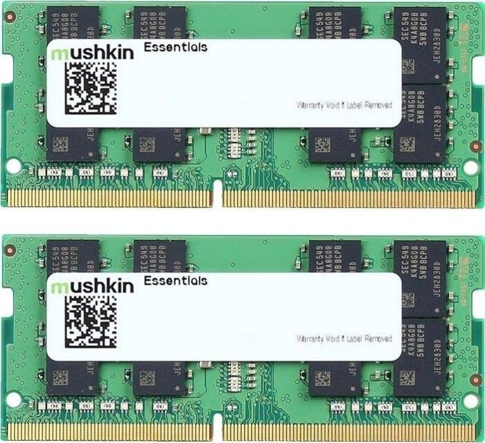 Mushkin DDR4 - 16 GB - 3200 - CL - 22 - Dual Kit, RAM (MES4S320NF8GX2, Essentials) operatīvā atmiņa