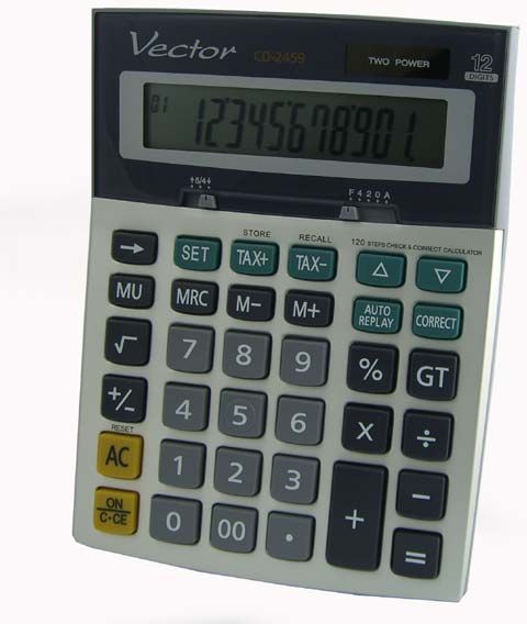 Kalkulator Vector (KAV CD-2459) K-VCD2459 (5904329527352) kalkulators