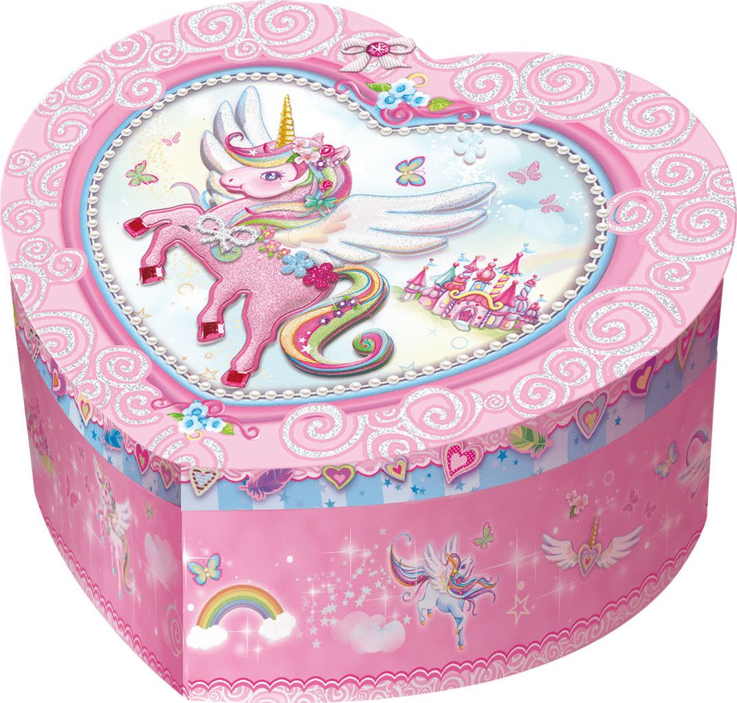 Pulio Pecoware Heart-sha ped music box - Unicorn