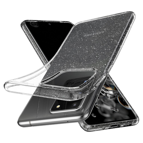 Spigen Liquid Crystal Glitter Samsung Galaxy S20 Ultra przezroczysty