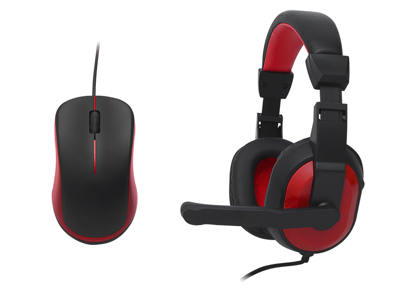 Keyboard + mouse Set membrane BLOW 84-221# ((US); black color, red color; Optical) klaviatūra