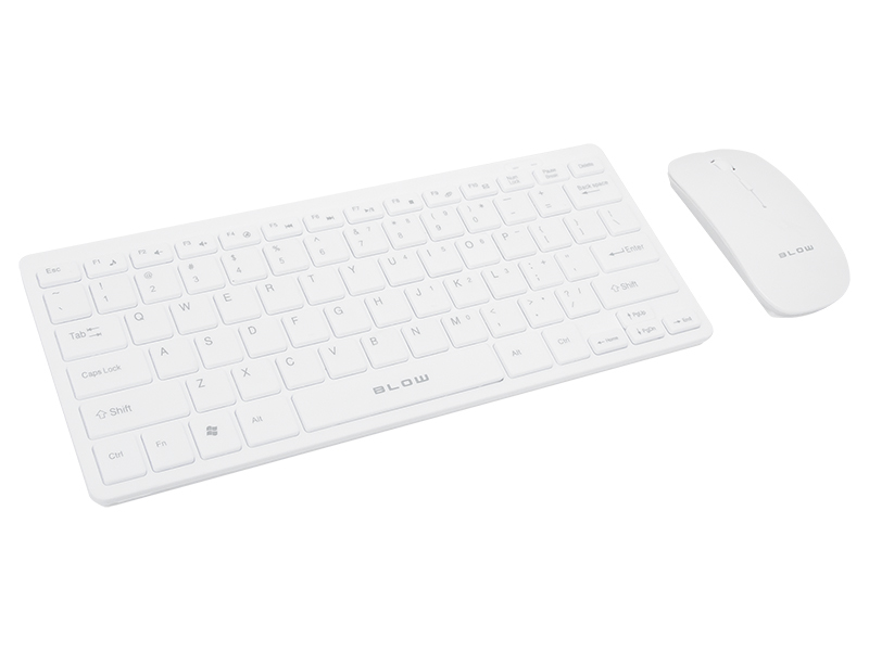 BLOW KM-2 keyboard RF Wireless QWERTY English White klaviatūra