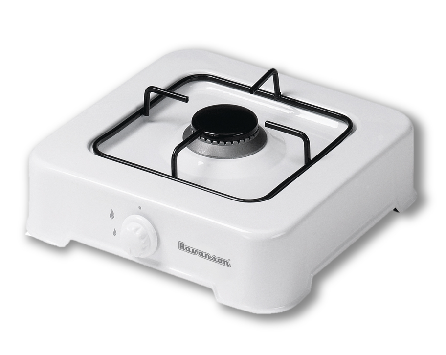 1-burner gas cooker Ravanson K-01T (White) plīts virsma