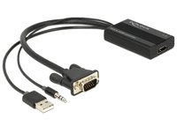 Adapter VGA+USB(Power)+ Jack(Audio)->HDMI(F) kabelis, vads