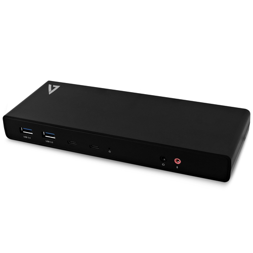 Stacja/replikator V7 Dual 4K USB-C (UCDDS-1E) dock stacijas HDD adapteri