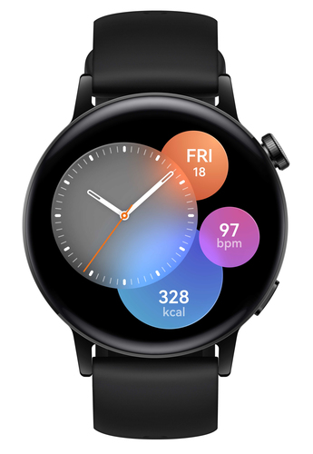 Huawei Watch GT 3 42mm Active Edition, black Viedais pulkstenis, smartwatch