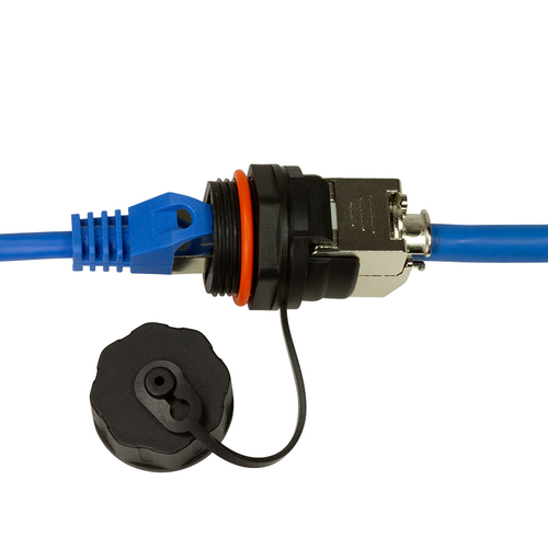 LogiLink Keystone Cat.6A Buchse RJ45 STP,f. Industriebereich datortīklu aksesuārs