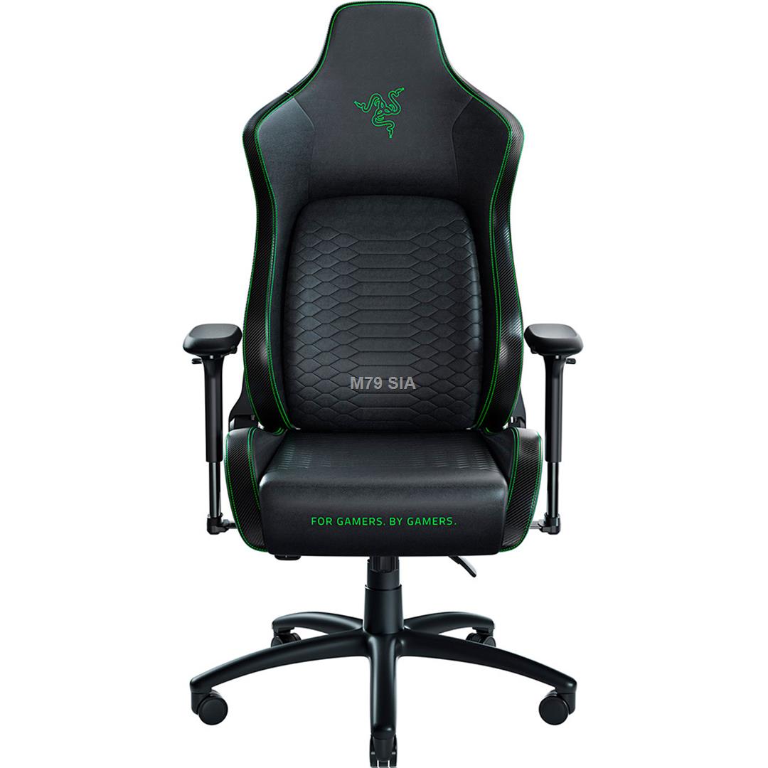Razer Iskur  Ergonomic Gaming Chair  Black/Green, XL datorkrēsls, spēļukrēsls