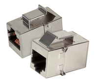 EFB Keystone Einbauadapter RJ45 STP,Cat.5e,Edelstahlgehause datortīklu aksesuārs