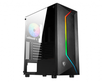 Geh MSI Midi MAG VAMPIRIC 100R (B/Tempered Glas/RGB Fan) Datora korpuss