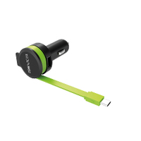 RealPower Car Charger C - integrated USB-C Cable + 1x USB Baterija