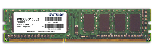 Patriot DDR3 8GB 1333MHz CL9 1.5V operatīvā atmiņa