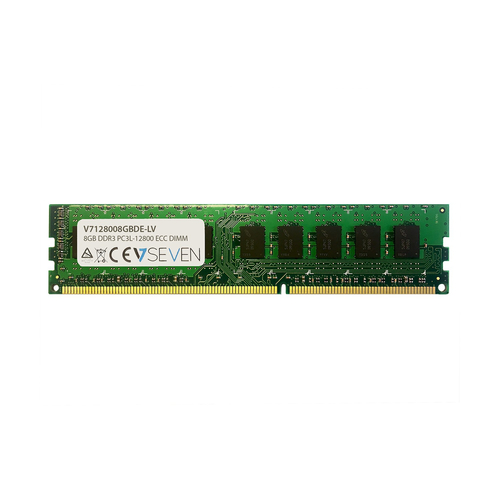 V7 - DDR3 - 8 GB - DIMM 240- PIN - 1600 MHz / PC3- 12800 - CL11 - 1.35 V - unbuffered - ECC (V7128008GBDE- LV) operatīvā atmiņa