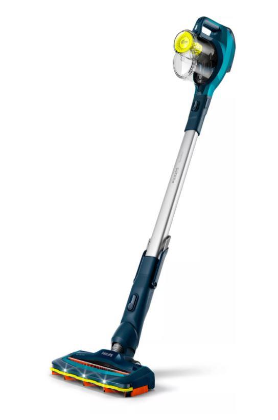 Philips SpeedPro Cordless Stick vacuum cleaner FC6727/01 180° suction nozzle 21.6V, up to 40 min 2-in-1: vacuum & handheld Mini turbo brush Putekļu sūcējs