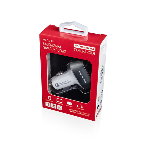 Car charger MC-CU3 (Quick Charge 3.0 + 2x USB) iekārtas lādētājs