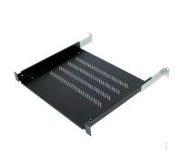 TriTon Triton 19'' Component Shelf for Network Cabinets, Slideless Unit, Depth 550 mm, 80 kg, black RAL 9005 - RAB-UP-550-A4