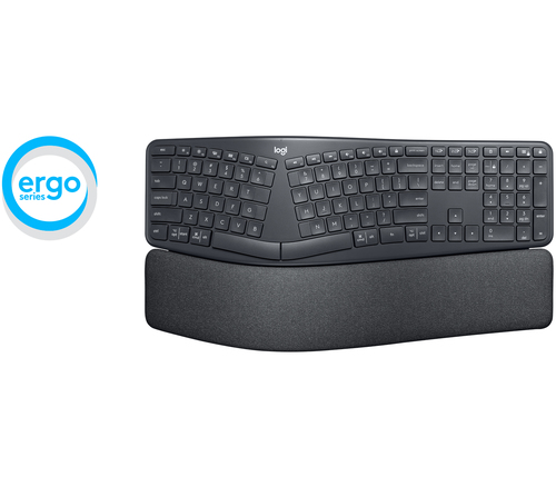 LOGITECH ERGO K860 - GRAPHITE - ITA 2.4GHZ/BT - N/A - MEDITER klaviatūra