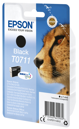 Epson C13T07114012 (original ; 7,4 ml; Black) kārtridžs