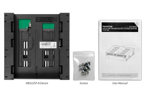 Backplane IcyDock 2x6,3/1x8,9cm SATAI-III in 1x5,25" HDD/SSD cietā diska korpuss