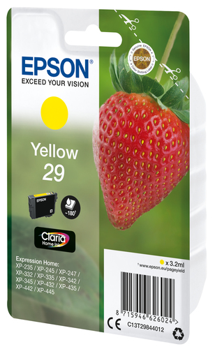 Epson T2984 "Erdbeere" Tinte Single Pack Gelb kārtridžs