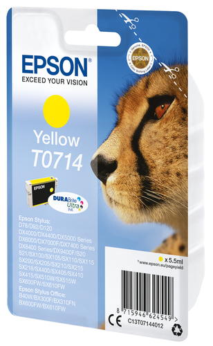 Epson C13T07144022 5.5ml 480 pages yellow cartridge (C13T07144022) kārtridžs