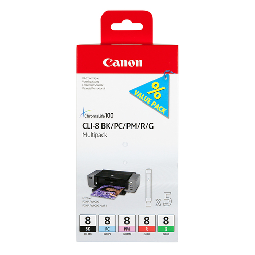 Canon 0620B027 Ink Value Pack BK/PC/PM/R/G kārtridžs