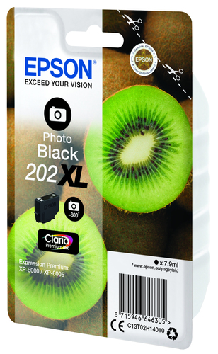 Epson ink cartridge photo black Claria Premium 202 XL     T 02H1 kārtridžs