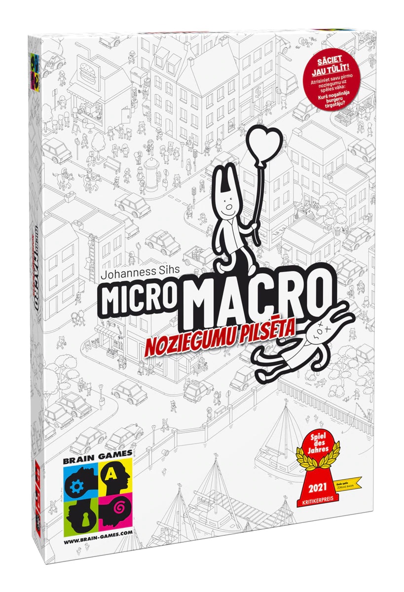 Brain Games MicroMacro: Noziegumu pilsēta LV BRG#MMLV galda spēle