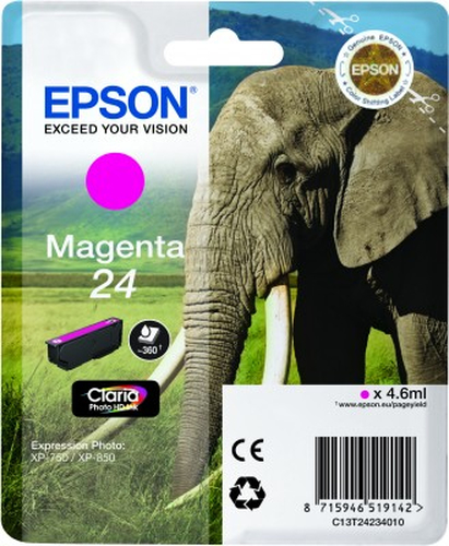 Epson 24 Claria Photo HD Magenta kārtridžs