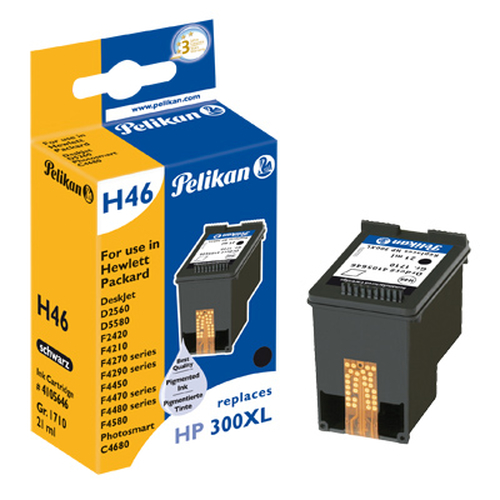 Patrone HP Pelikan H46      HP300XL  comp. black 21ml kārtridžs