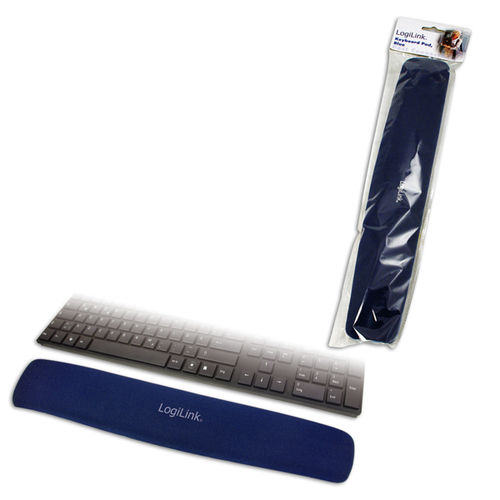 LOGILINK - Keyboard Gel Pad blue aksesuārs portatīvajiem datoriem
