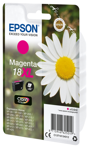 Epson T1813 "Ganseblumchen" Tinte Single Pack Magenta XL kārtridžs