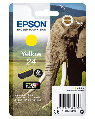 Epson ink cartridge yellow Claria Photo HD T 242     T 2424 kārtridžs