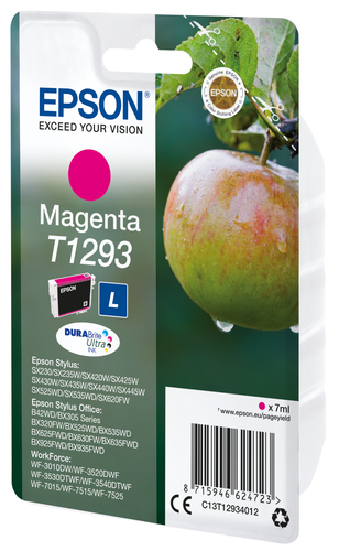 Ink Epson T129 magenta BLISTER | Stylus SX425W/SX525WD/BX305F/BX320FW/BX625FWD kārtridžs