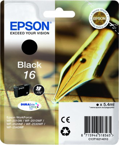 Epson 16 DURABrite Ultra Black kārtridžs