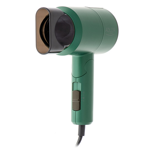 Adler Hair Dryer AD 2265 1100 W, Number of temperature settings 2, Green Matu fēns