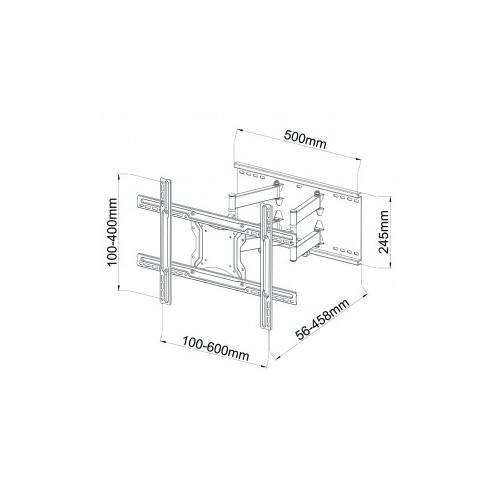 ART Holder AR-87 for LCD/LED 40-80'' 60kg adj. vertical/level 46cm TV stiprinājums