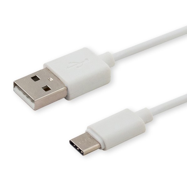 Savio CL-125 USB cable 1 m USB 2.0 USB A USB C White USB kabelis