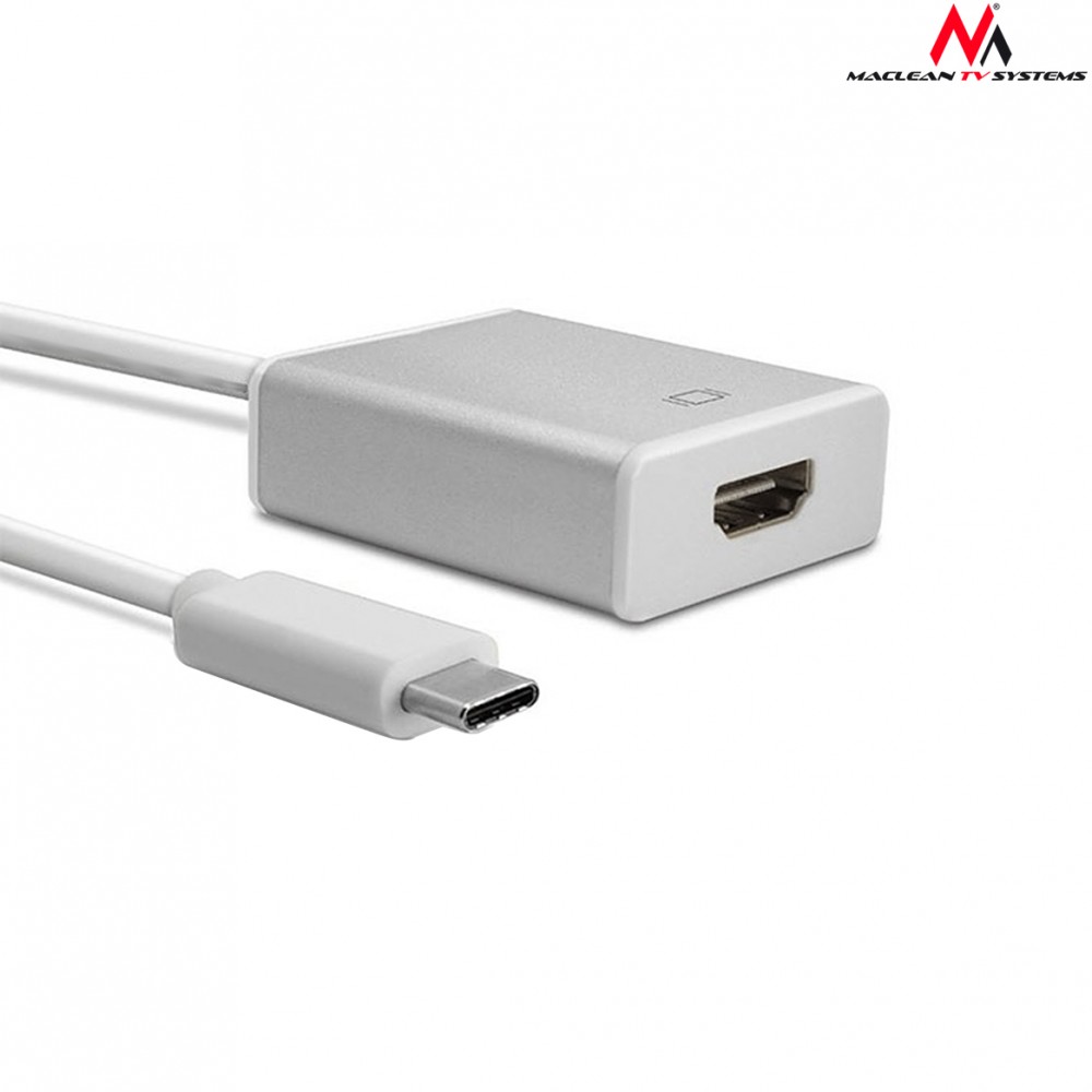 Maclean MCTV-841 USB-C adapter - HDMI 1080p 60Hz metal housing