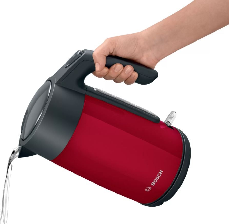 Electric kettle Bosch TWK 7L464, 2400 W, 1.7 l Red Elektriskā Tējkanna