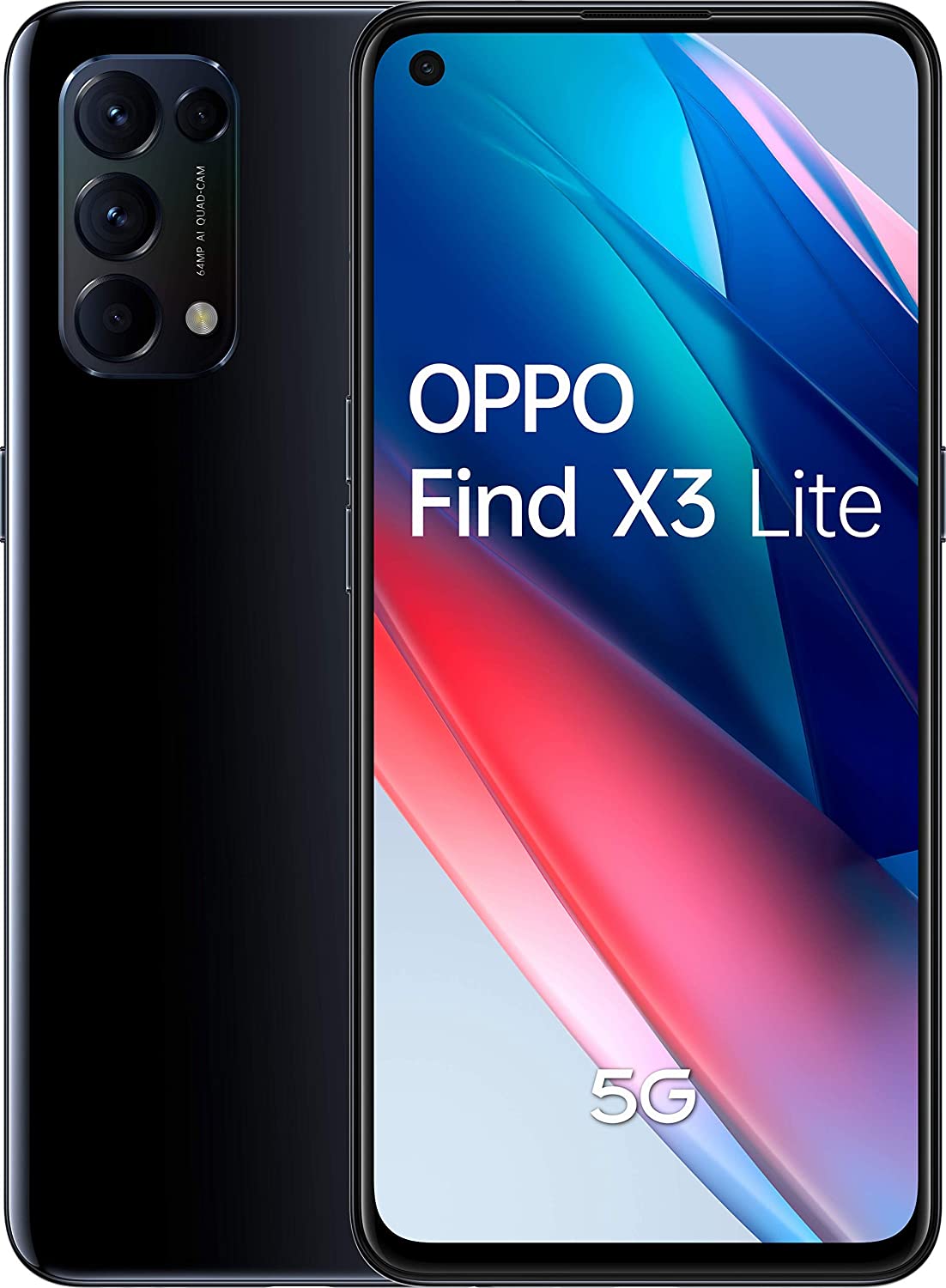 Oppo Find X3 Lite - 6.4 - 128GB / 5G DualSim black - Android Mobilais Telefons