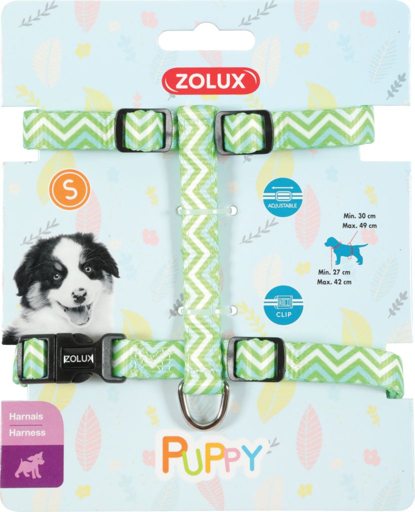 Zolux Szelki Puppy PIXIE 13 mm kol. zielony 7544749 (3336027667467)